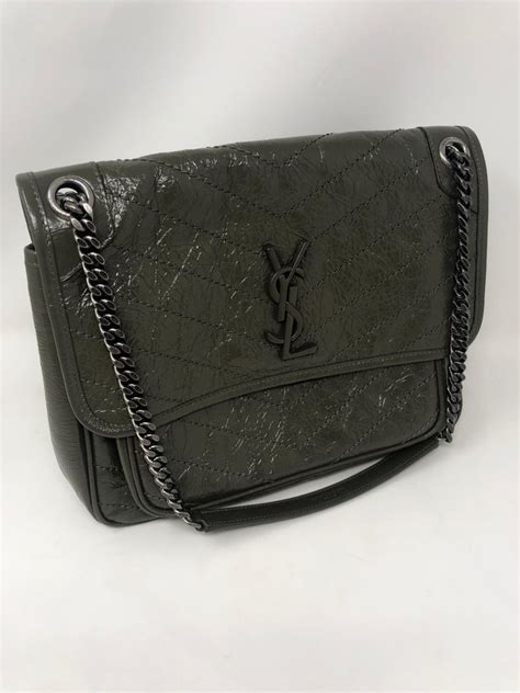 Monogram College Bag (Large) Reveal in New Vert Fonce